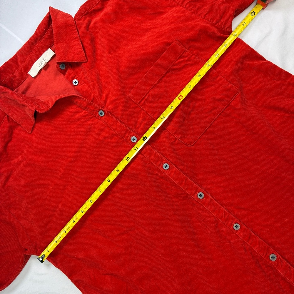 Loft Corduroy Everyday Relaxed Pocket Tunic Shirt - Picture 5 of 10